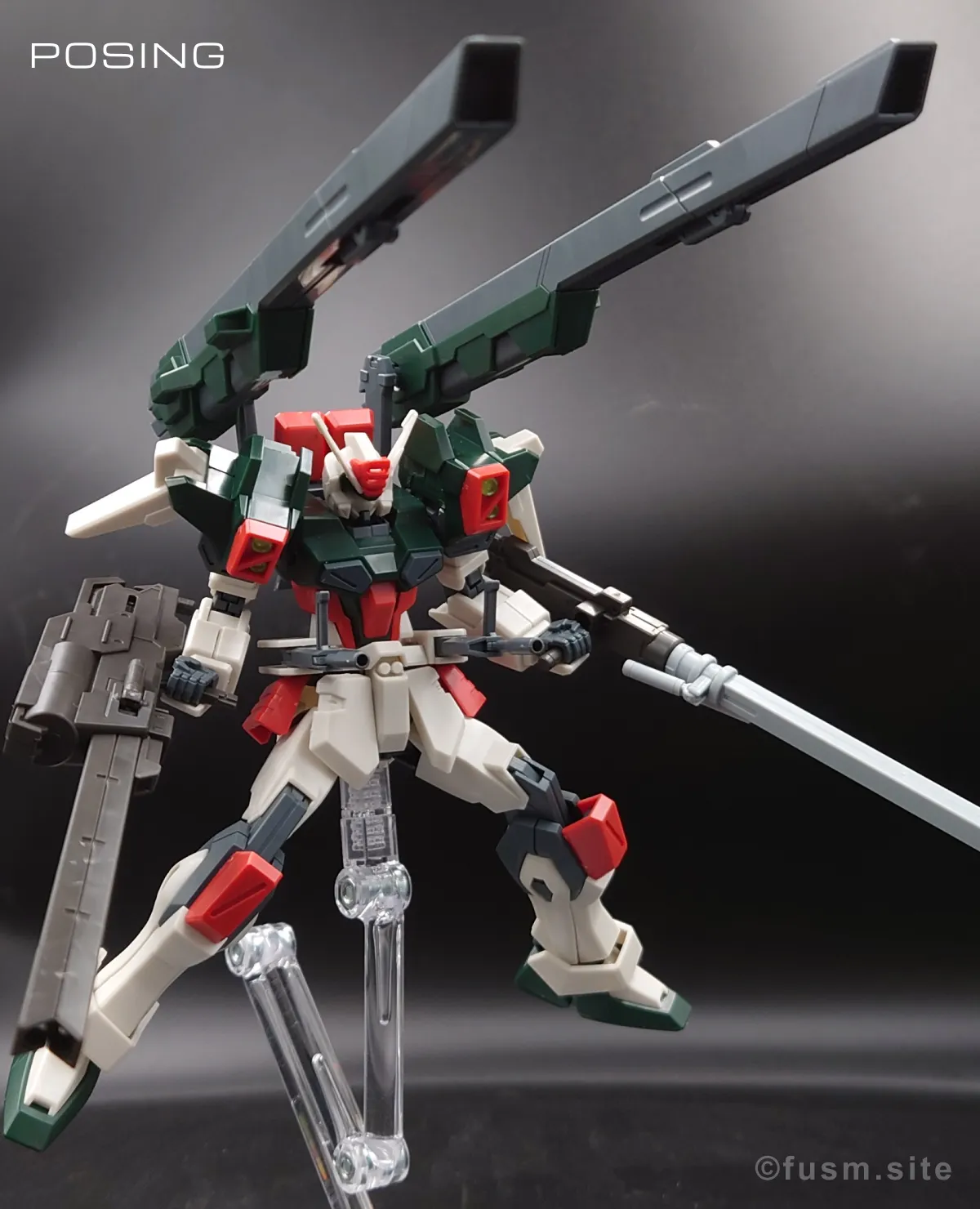 【レビュー】HG ライトニングバスターガンダム ポージング 09