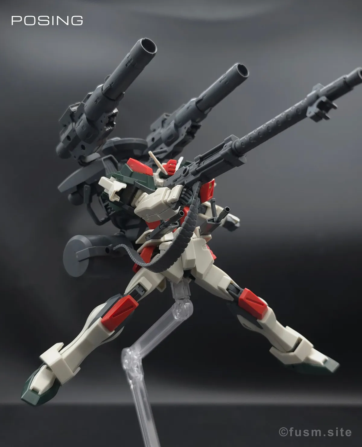 【レビュー】HG ライトニングバスターガンダム ポージング 15