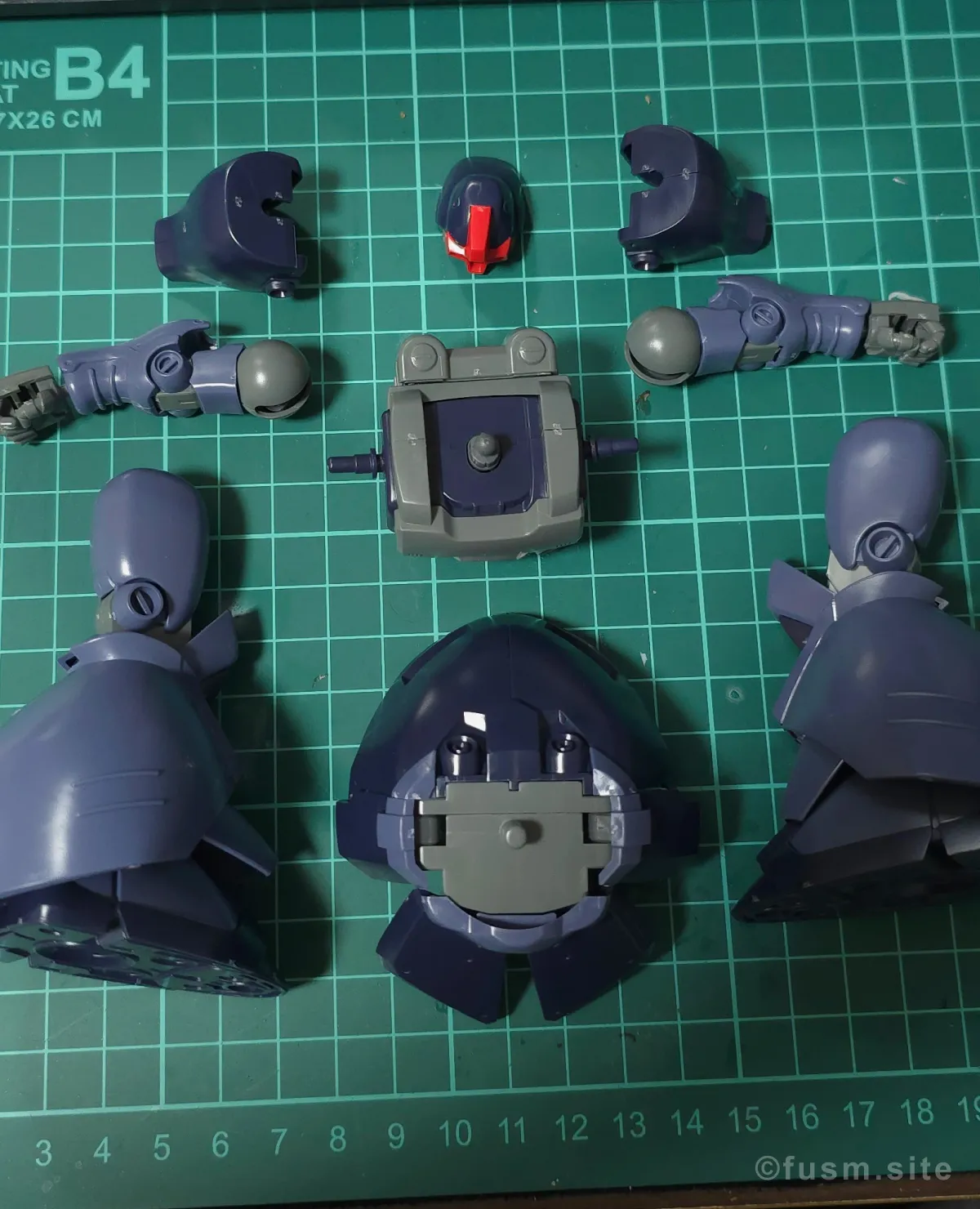 【レビュー】HGUC リック・ドムII(ツヴァイ) パーツ・構造・組み立て 10