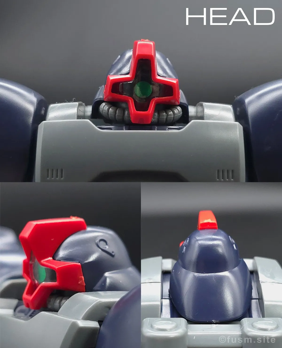 【レビュー】HGUC リック・ドムII(ツヴァイ) 頭部ディテール 01