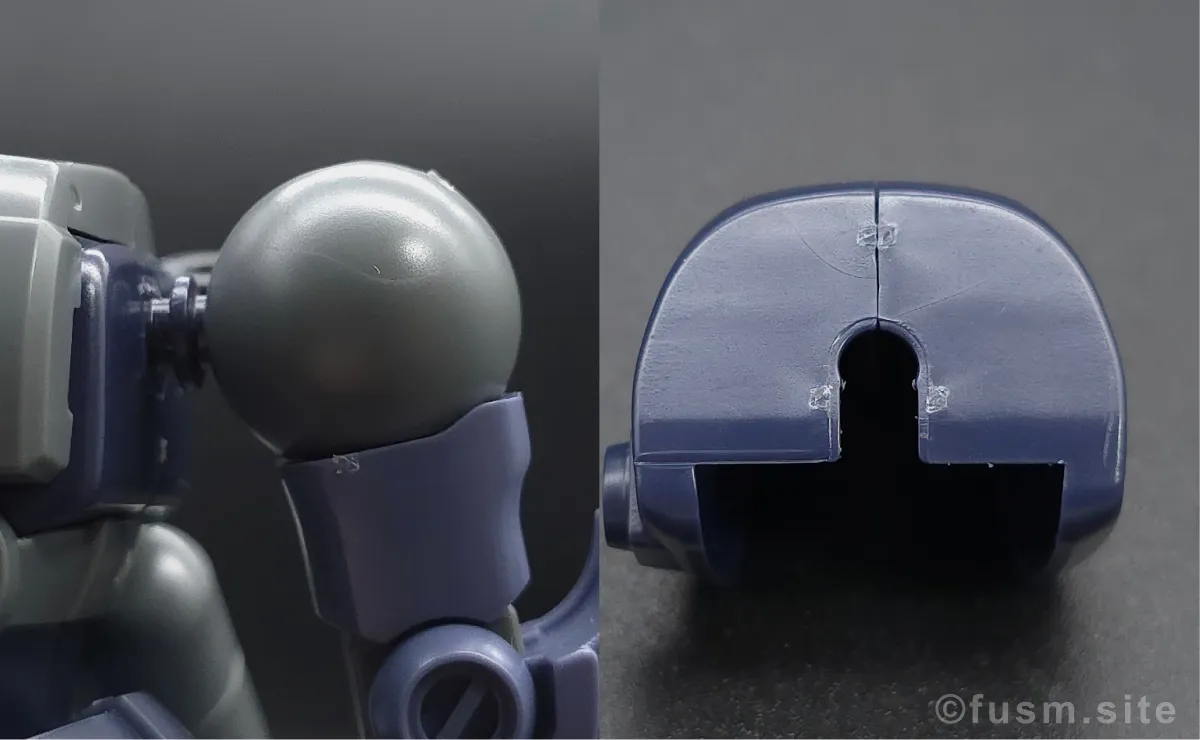 【レビュー】HGUC リック・ドムII(ツヴァイ) 肩ディテール 02