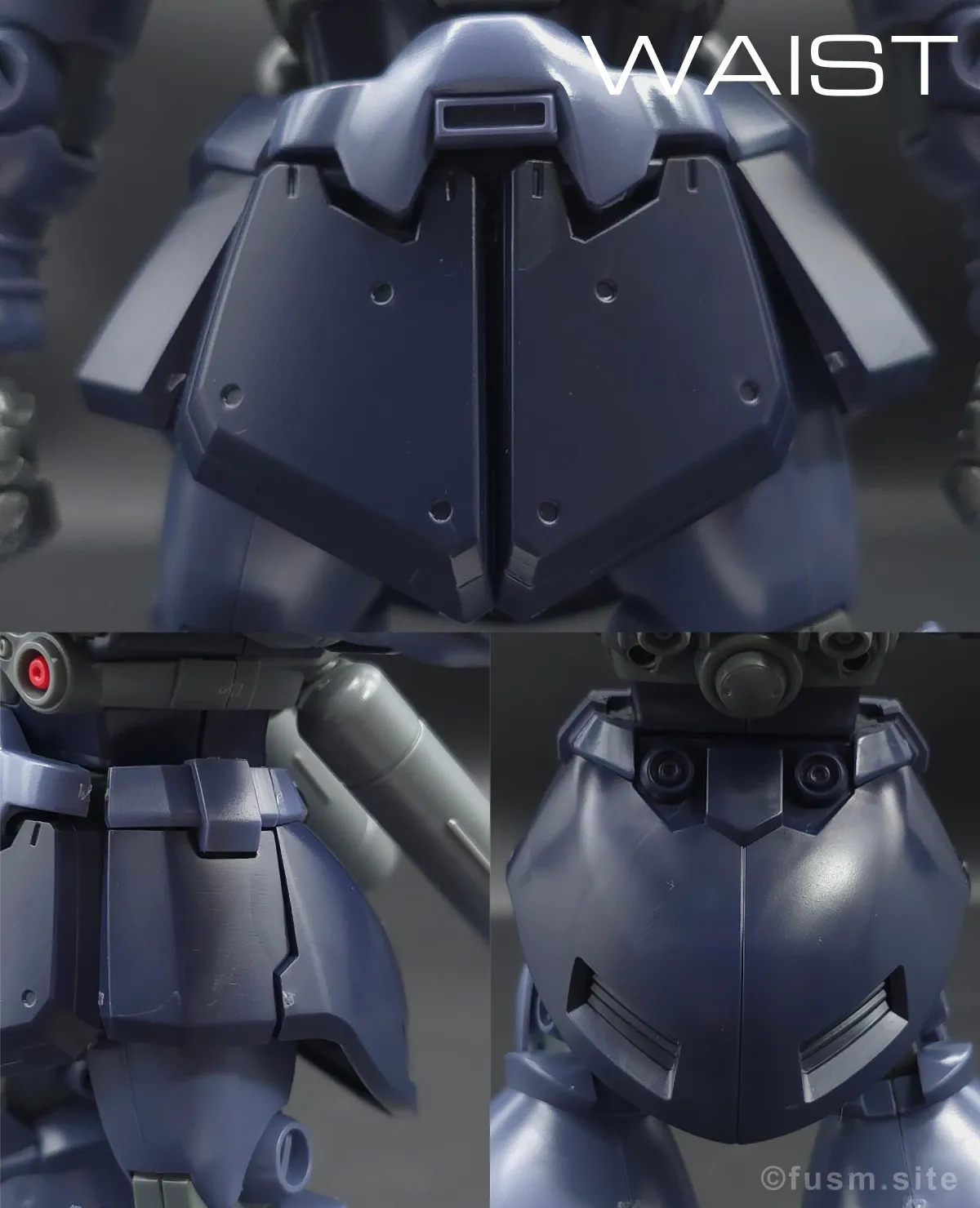 【レビュー】HGUC リック・ドムII(ツヴァイ) 胴体ディテール 02