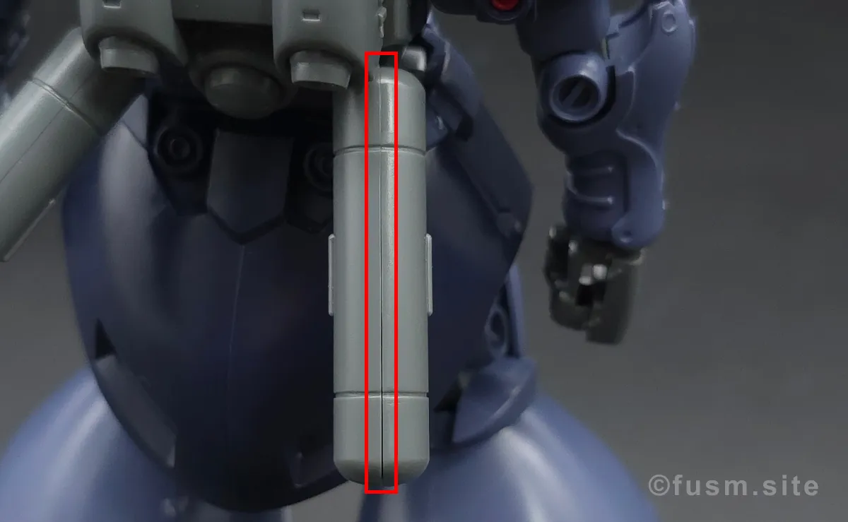 【レビュー】HGUC リック・ドムII(ツヴァイ) バックパックレビュー 合わせ目 01
