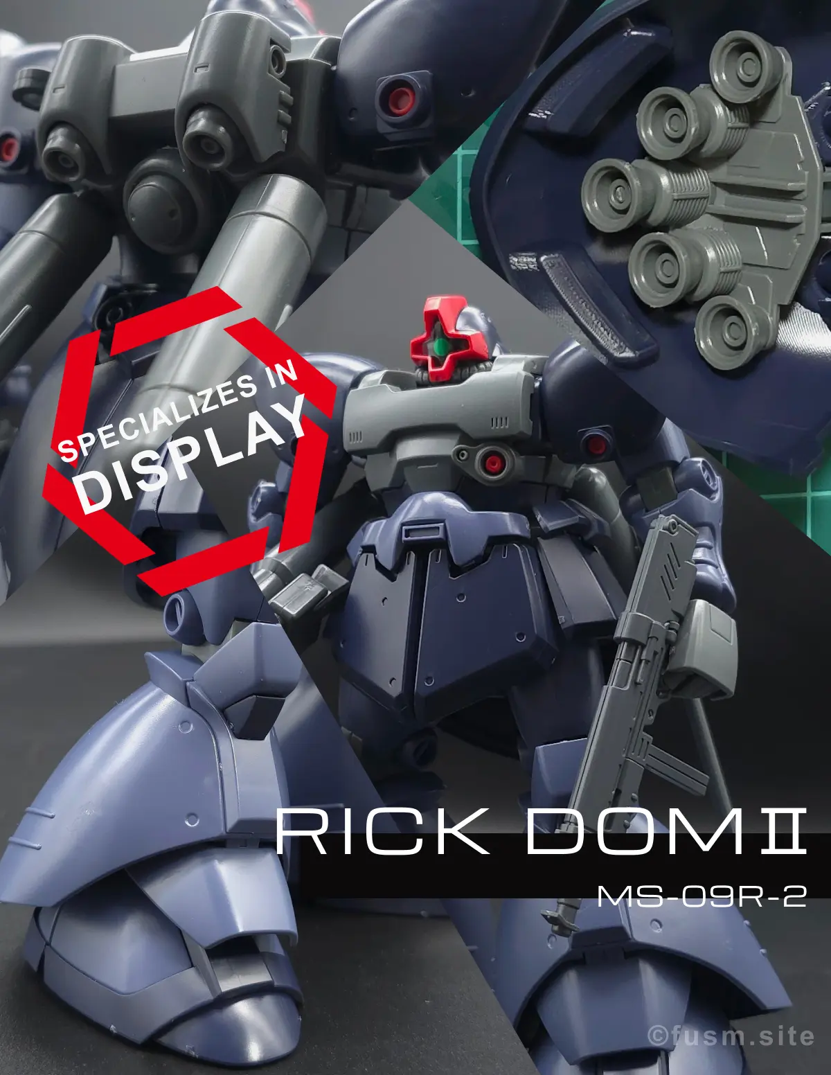 【レビュー】HGUC リック・ドムII(ツヴァイ) コラージュ 00