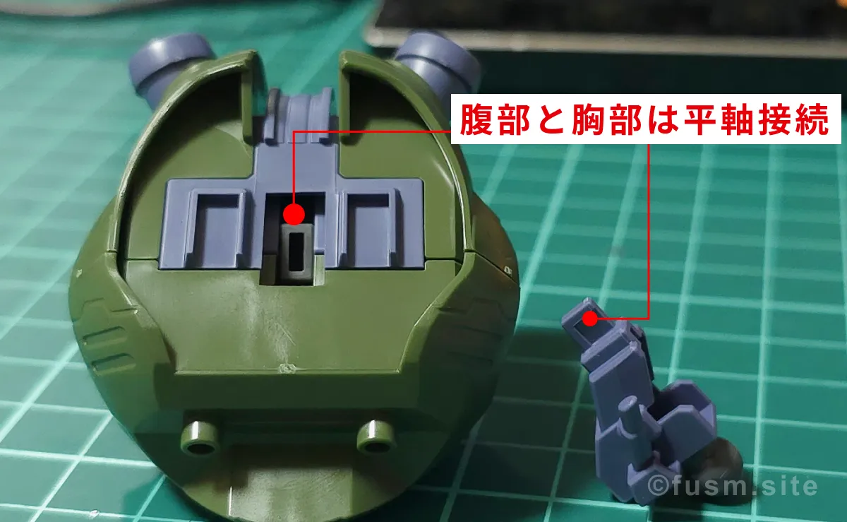 【レビュー】HG 1/144 マンロディ パーツ・構造・組み立て 02