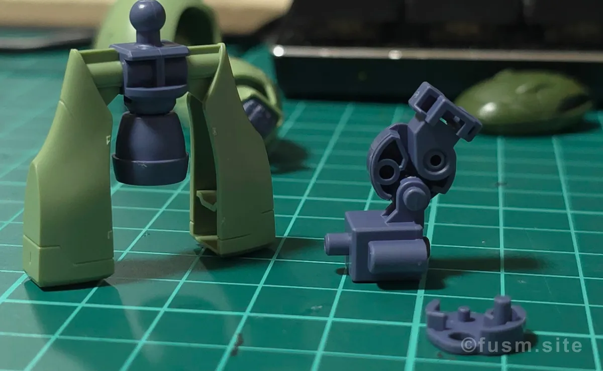 【レビュー】HG 1/144 マンロディ パーツ・構造・組み立て 07