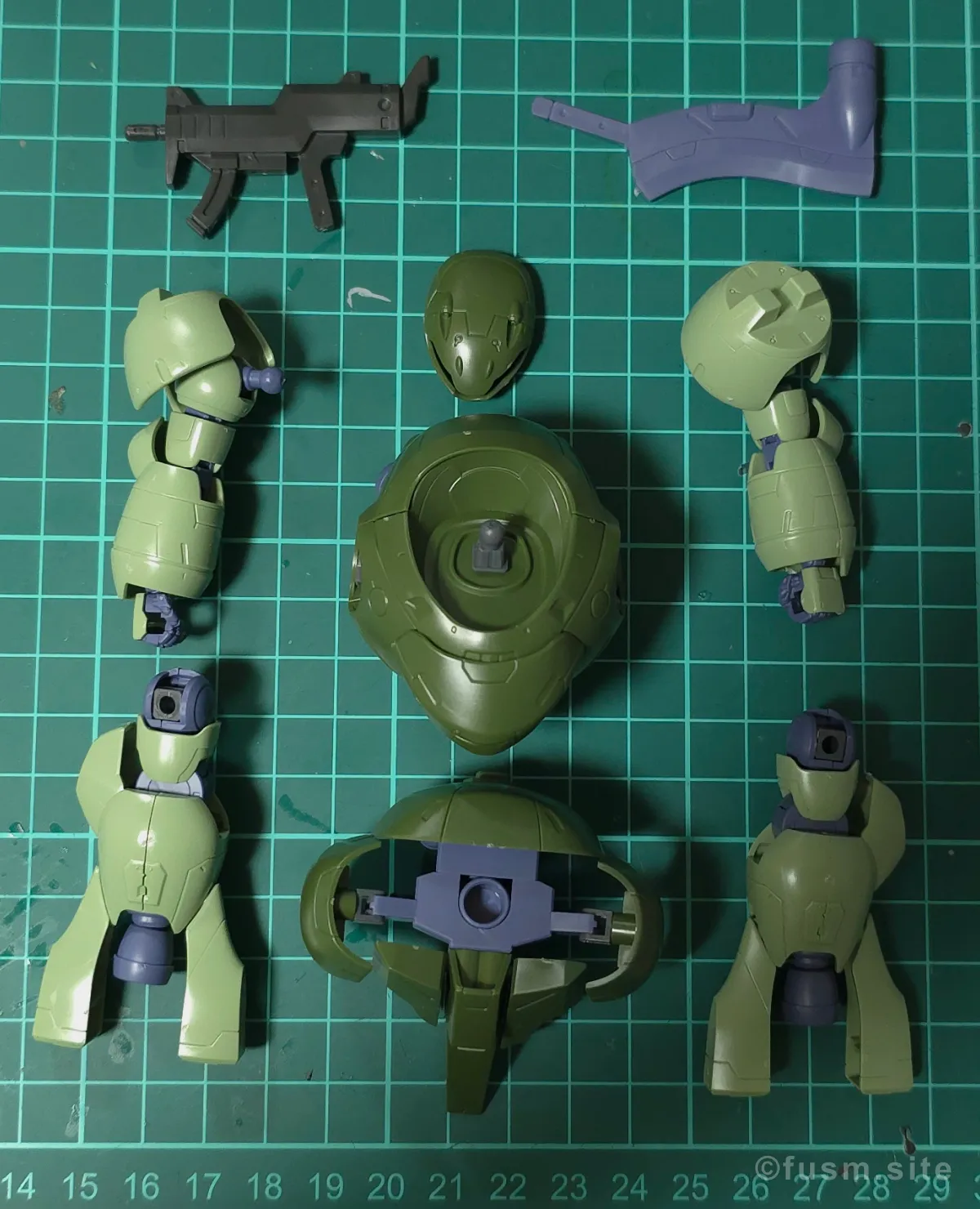 【レビュー】HG 1/144 マンロディ パーツ・構造・組み立て 09