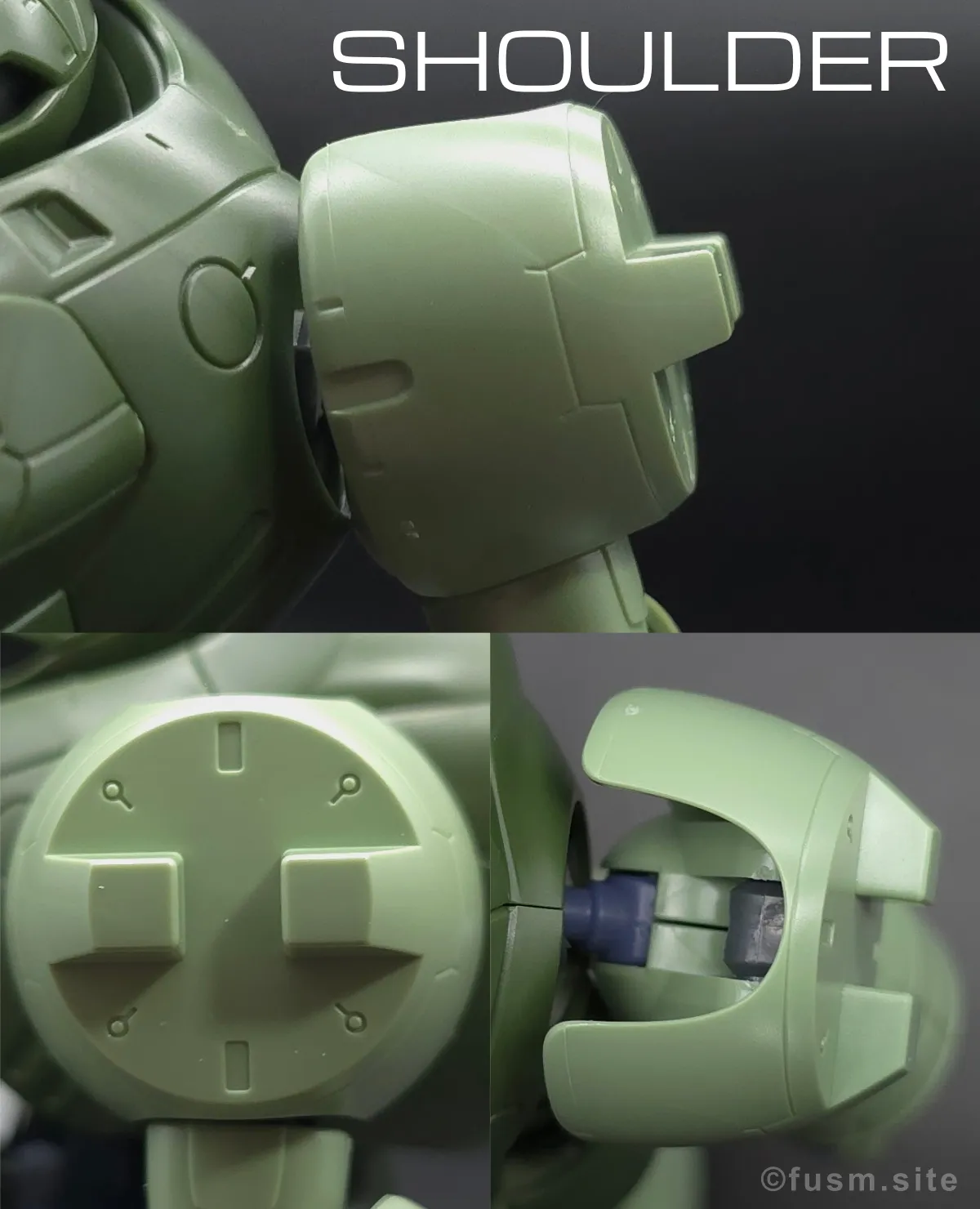 【レビュー】HG 1/144 マンロディ 肩ディテール 01