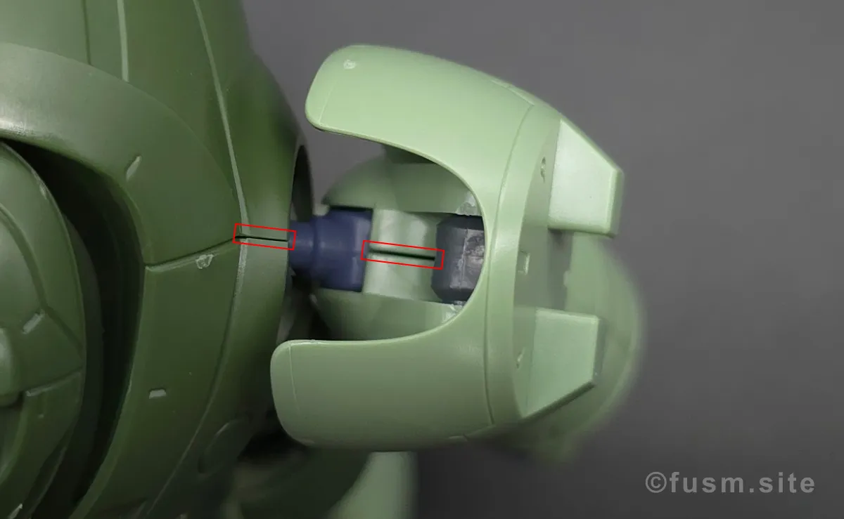 【レビュー】HG 1/144 マンロディ 肩ディテール 合わせ目 01