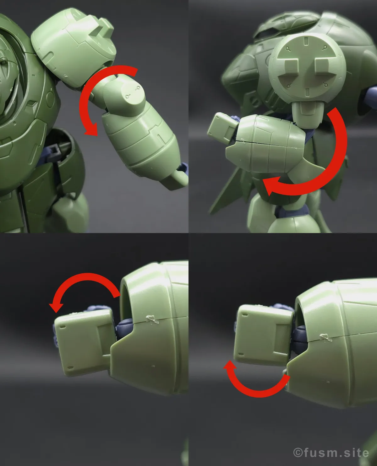 【レビュー】HG 1/144 マンロディ 腕部ディテール 可動域 01