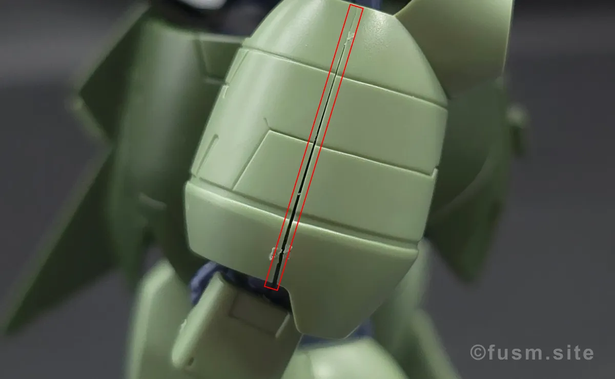 【レビュー】HG 1/144 マンロディ 腕部ディテール 合わせ目 01