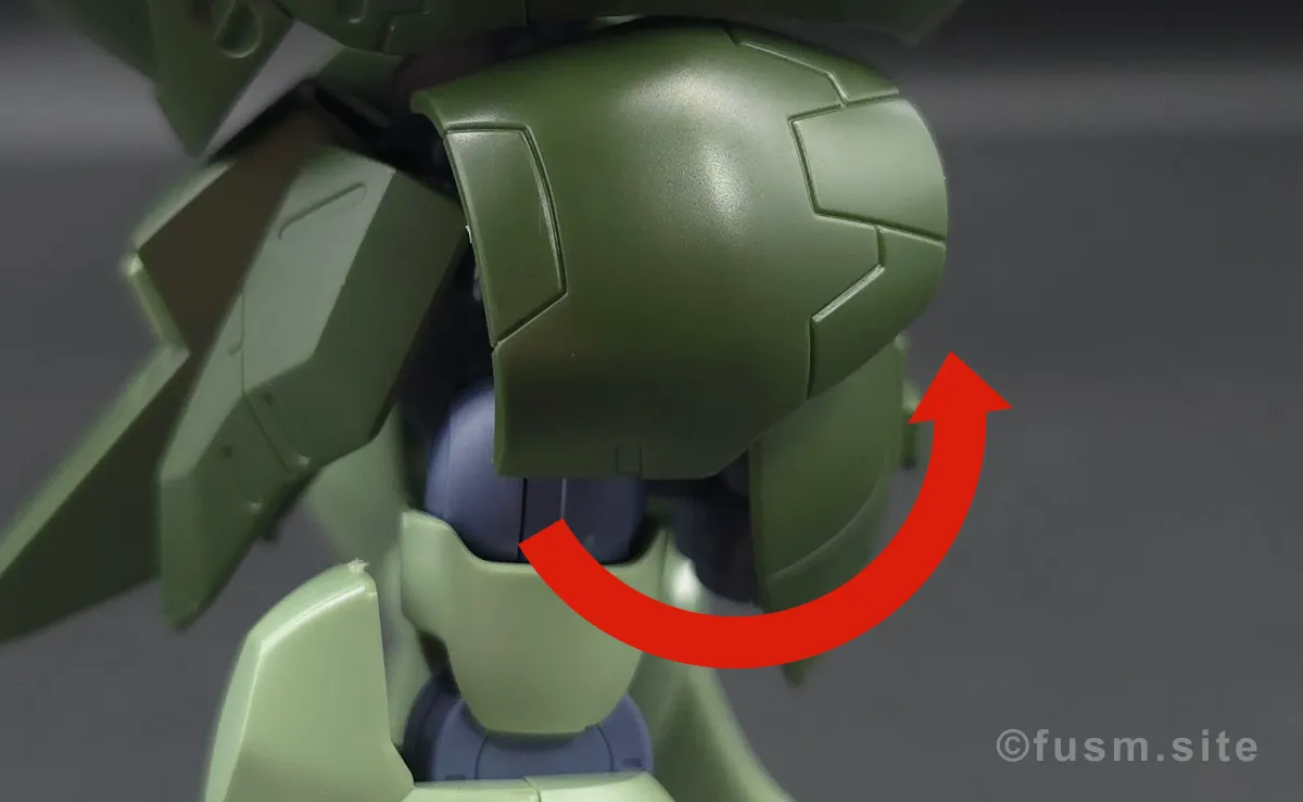 【レビュー】HG 1/144 マンロディ 胴体ディテール 可動域 04