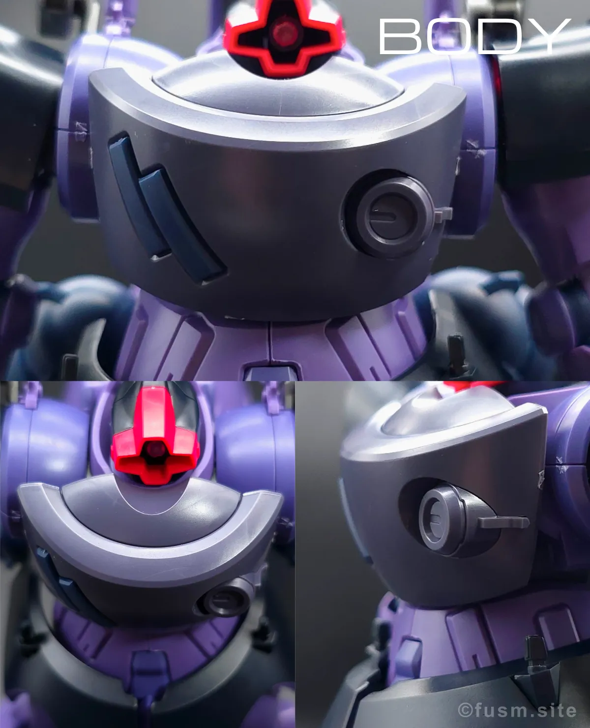 HG リック・ドム ガイア機/オルテガ機(GQ) レビュー 胴体ディテール 01