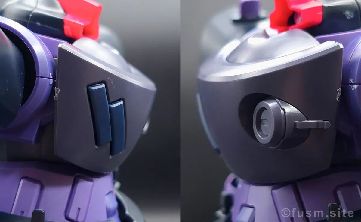 HG リック・ドム ガイア機/オルテガ機(GQ) レビュー 胴体ディテール 02