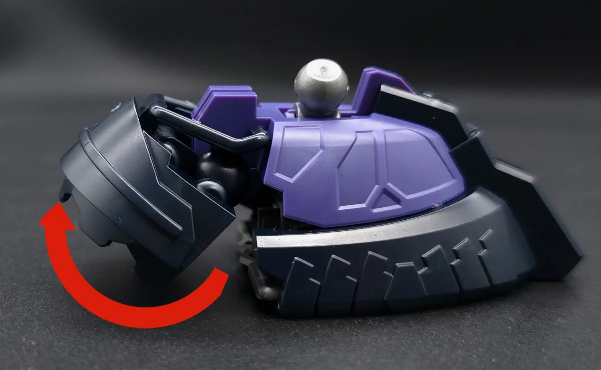HG リック・ドム ガイア機/オルテガ機(GQ) レビュー 脚部ディテール 可動域 03