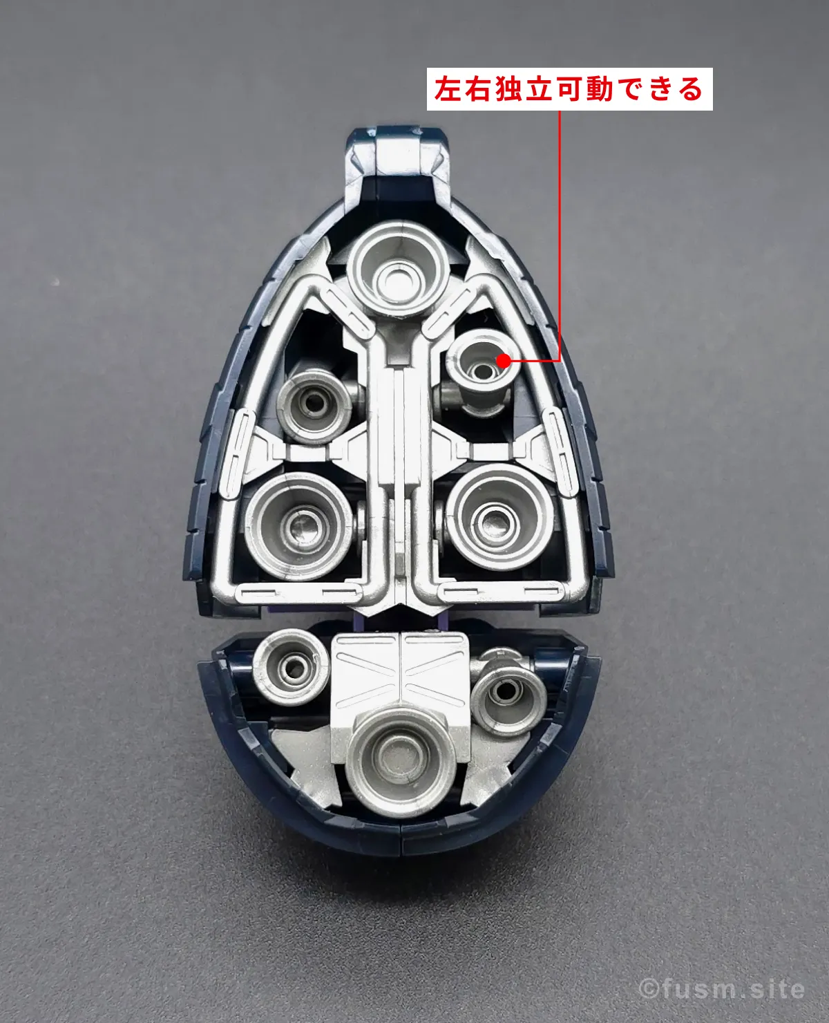 HG リック・ドム ガイア機/オルテガ機(GQ) レビュー 脚部ディテール 可動域 04