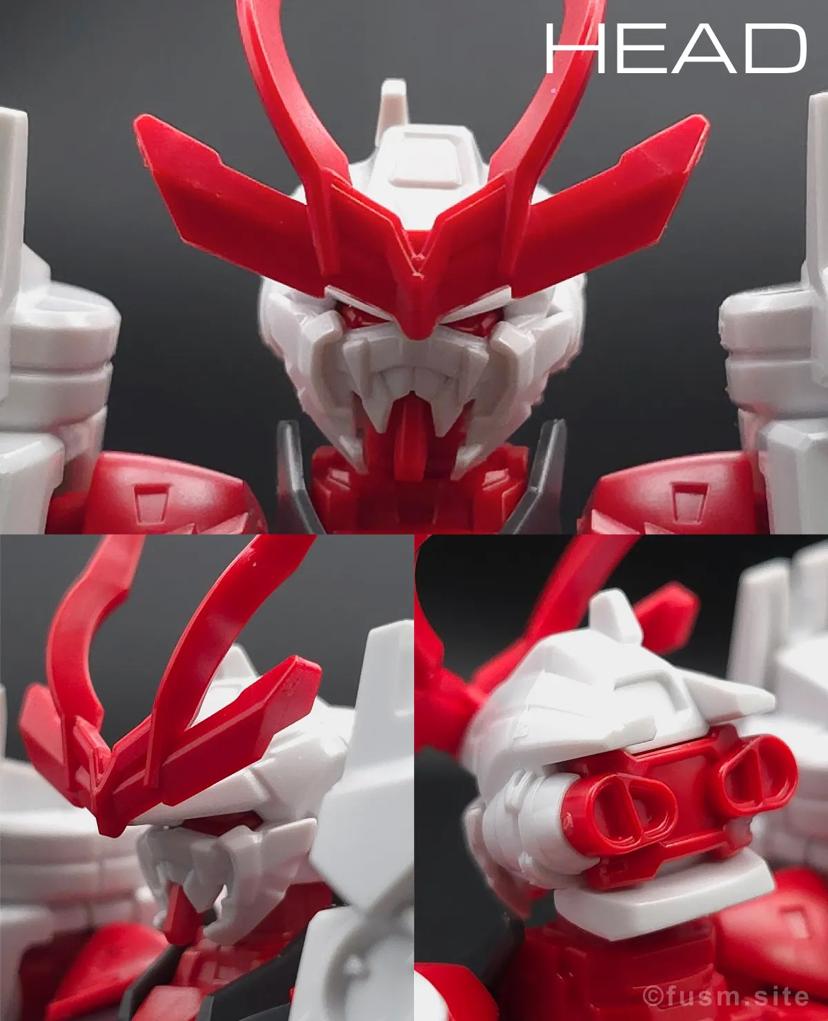 【ガンプラレビュー】HGBF 戦国アストレイ頑駄無 頭部ディテール 01