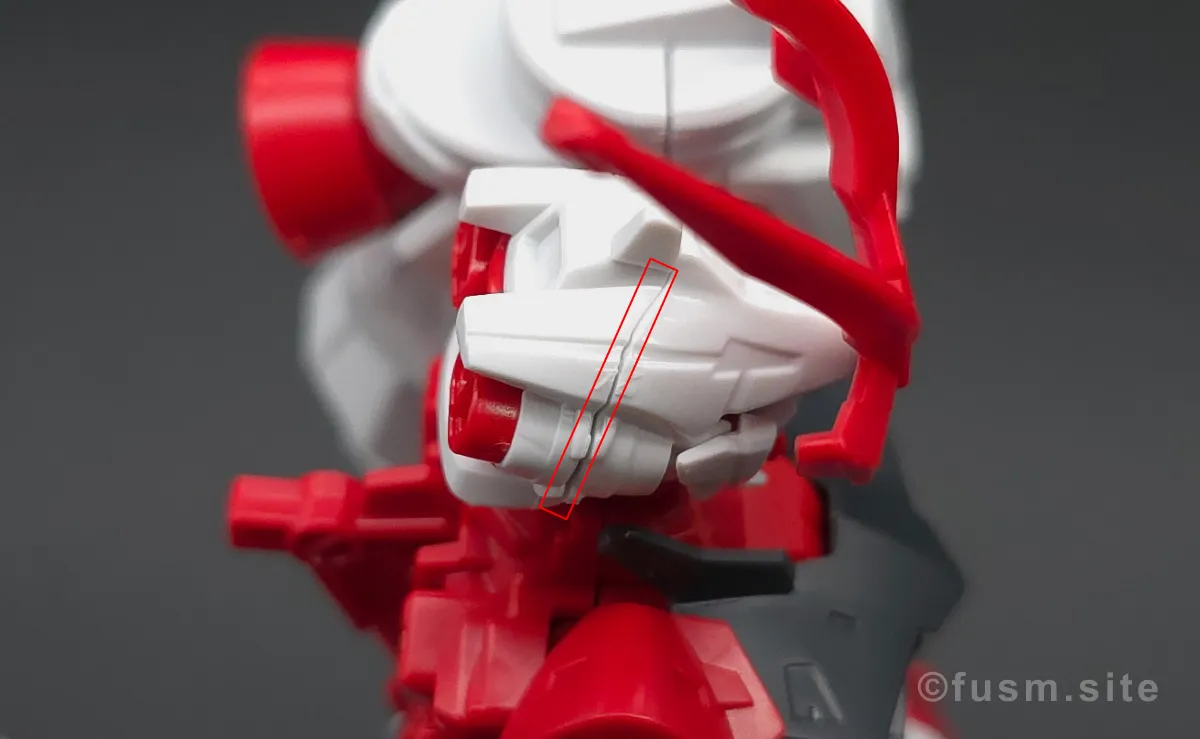 【ガンプラレビュー】HGBF 戦国アストレイ頑駄無 頭部ディテール 合わせ目 01