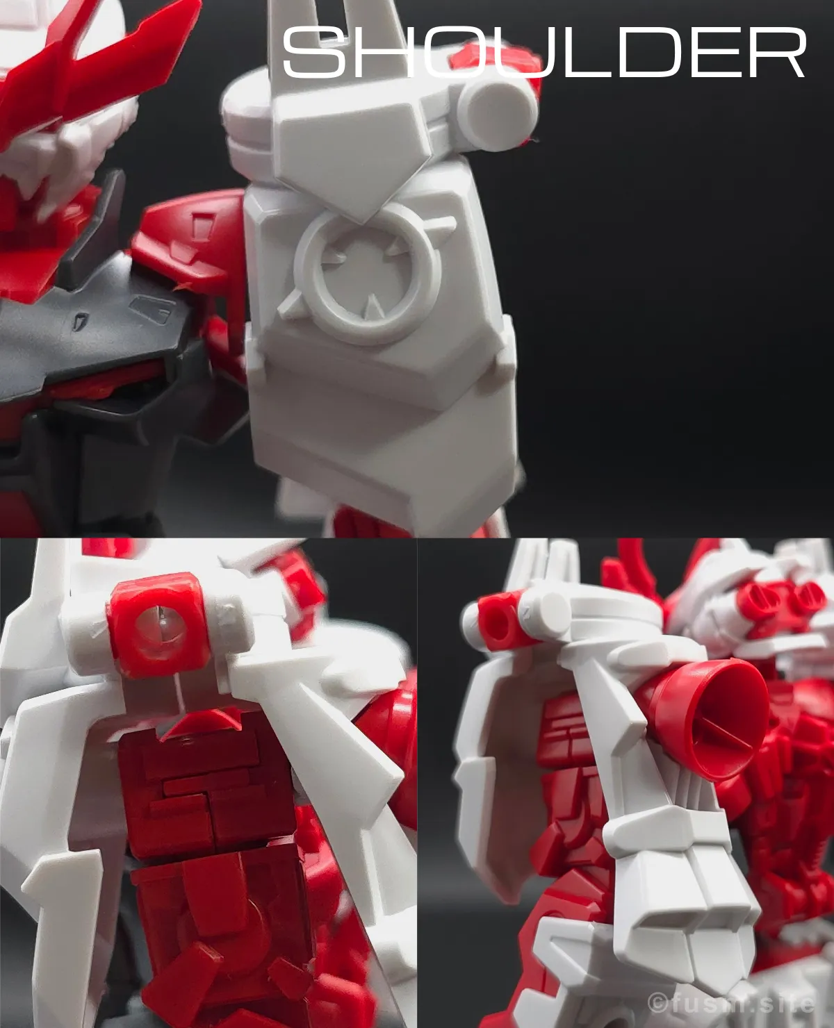 【ガンプラレビュー】HGBF 戦国アストレイ頑駄無 肩ディテール 01