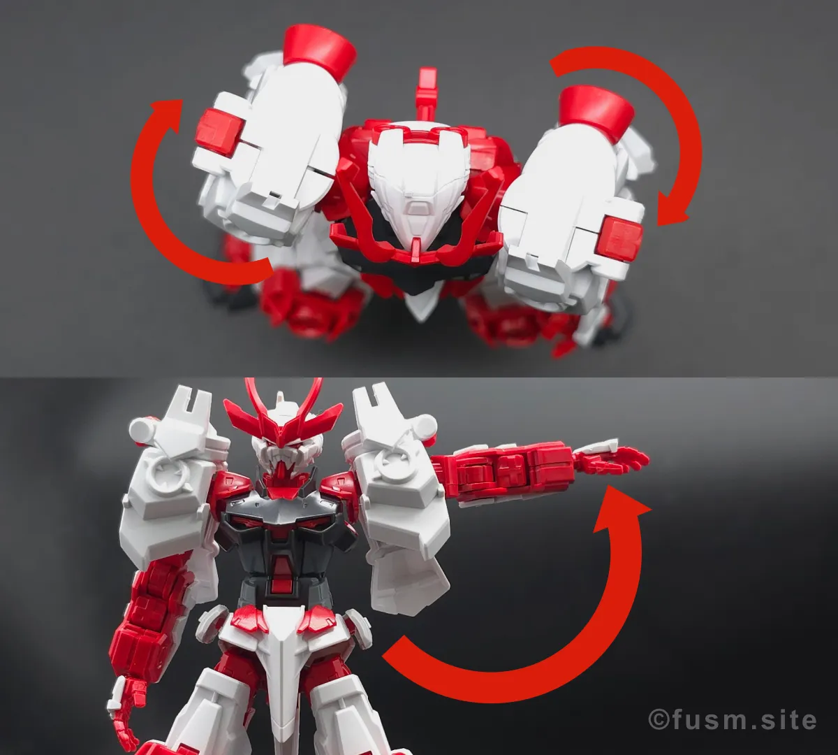 【ガンプラレビュー】HGBF 戦国アストレイ頑駄無 肩ディテール 可動域 01