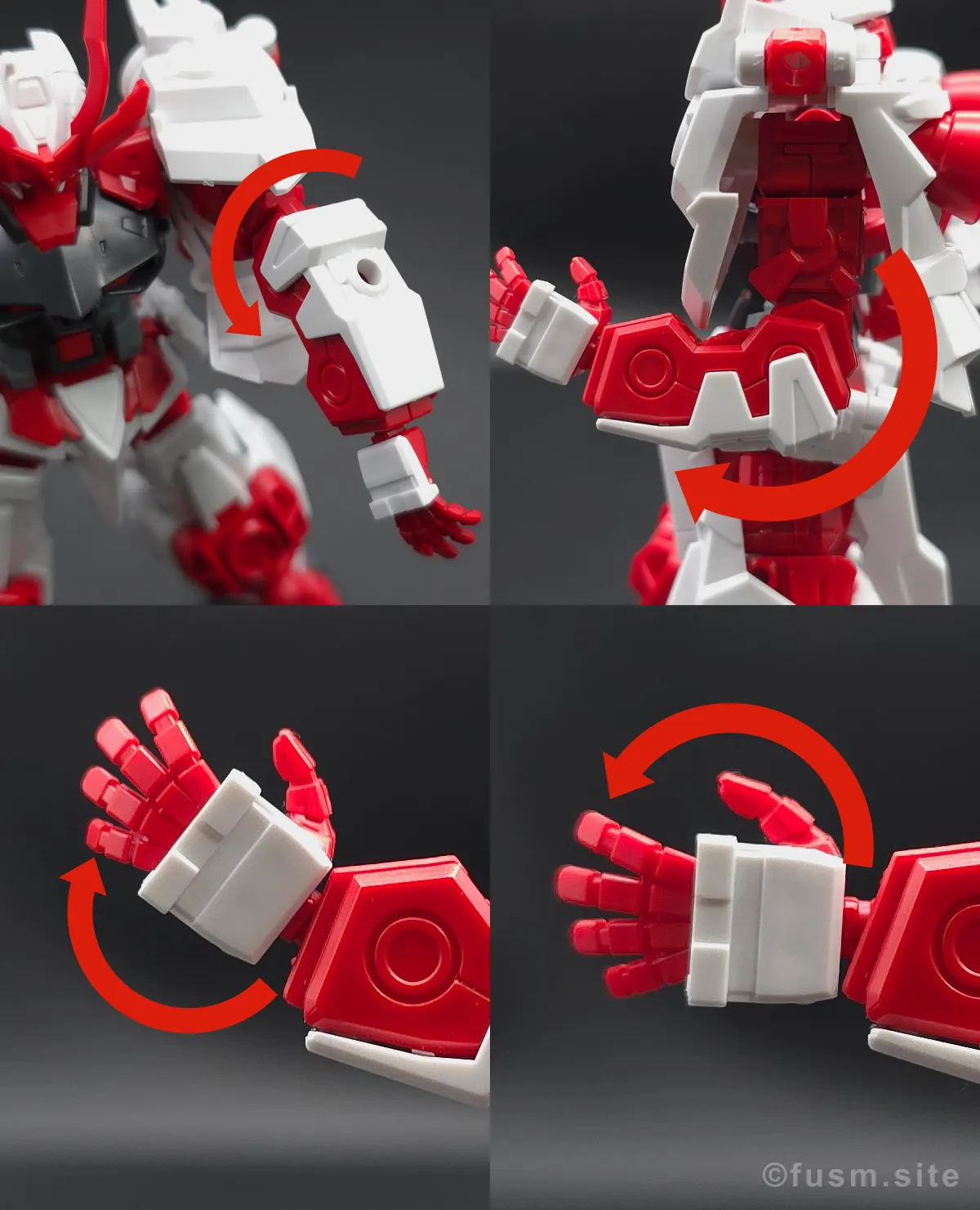 【ガンプラレビュー】HGBF 戦国アストレイ頑駄無 腕部ディテール 可動域 01