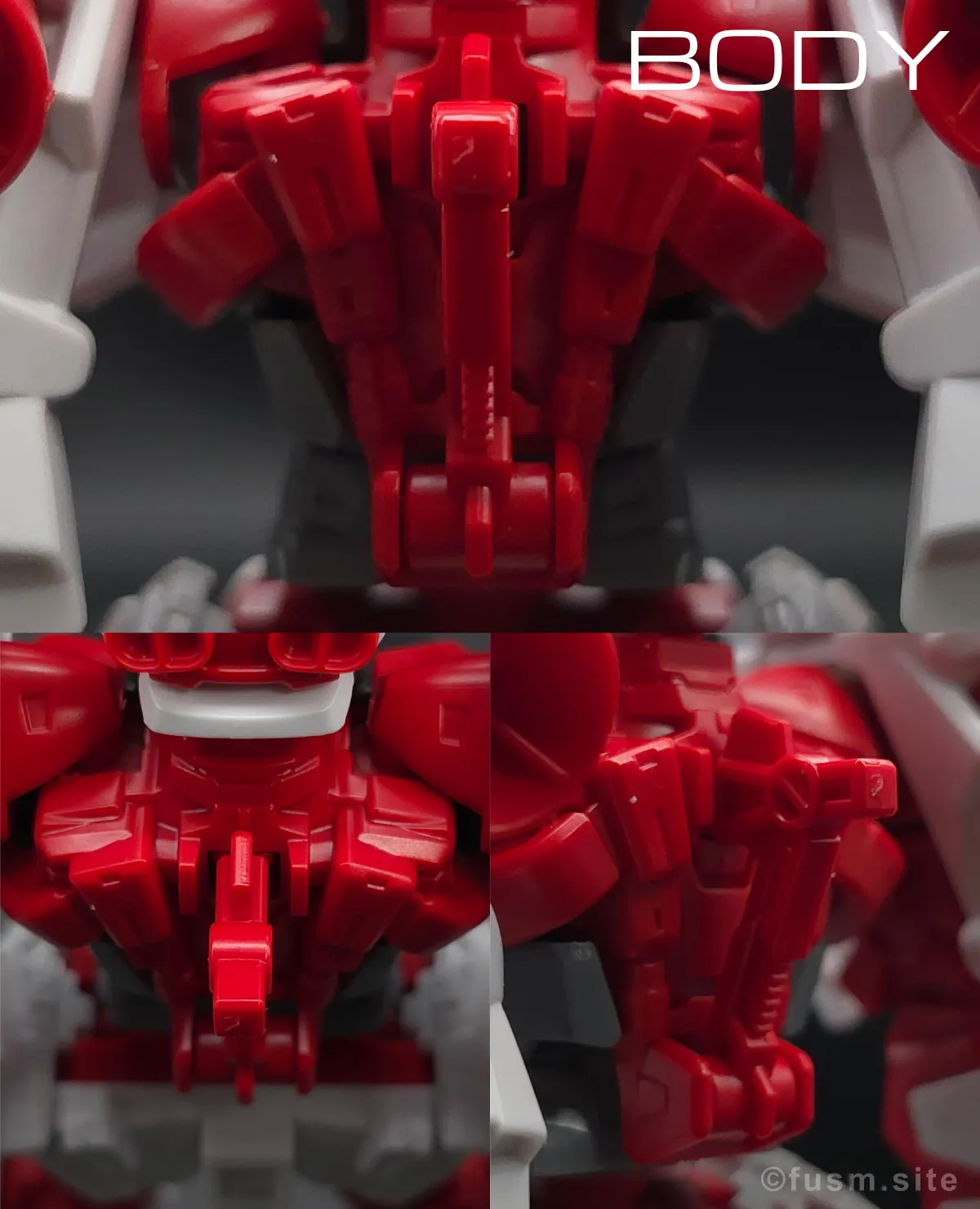 【ガンプラレビュー】HGBF 戦国アストレイ頑駄無 胴体ディテール 02