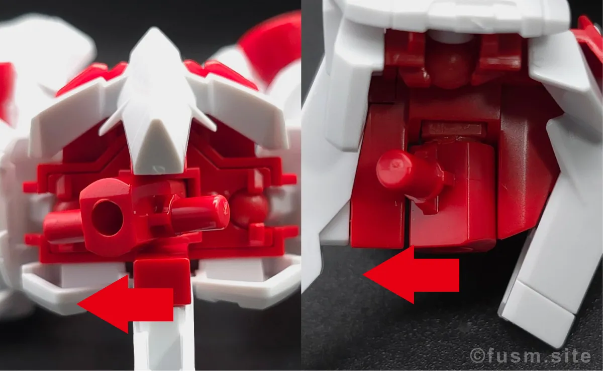 【ガンプラレビュー】HGBF 戦国アストレイ頑駄無 胴体ディテール 可動域 04