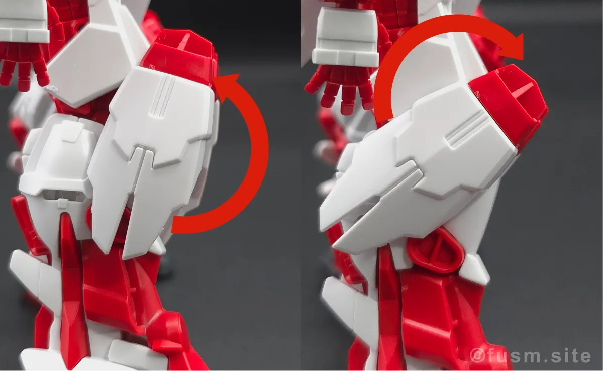 【ガンプラレビュー】HGBF 戦国アストレイ頑駄無 脚部ディテール 可動域 03