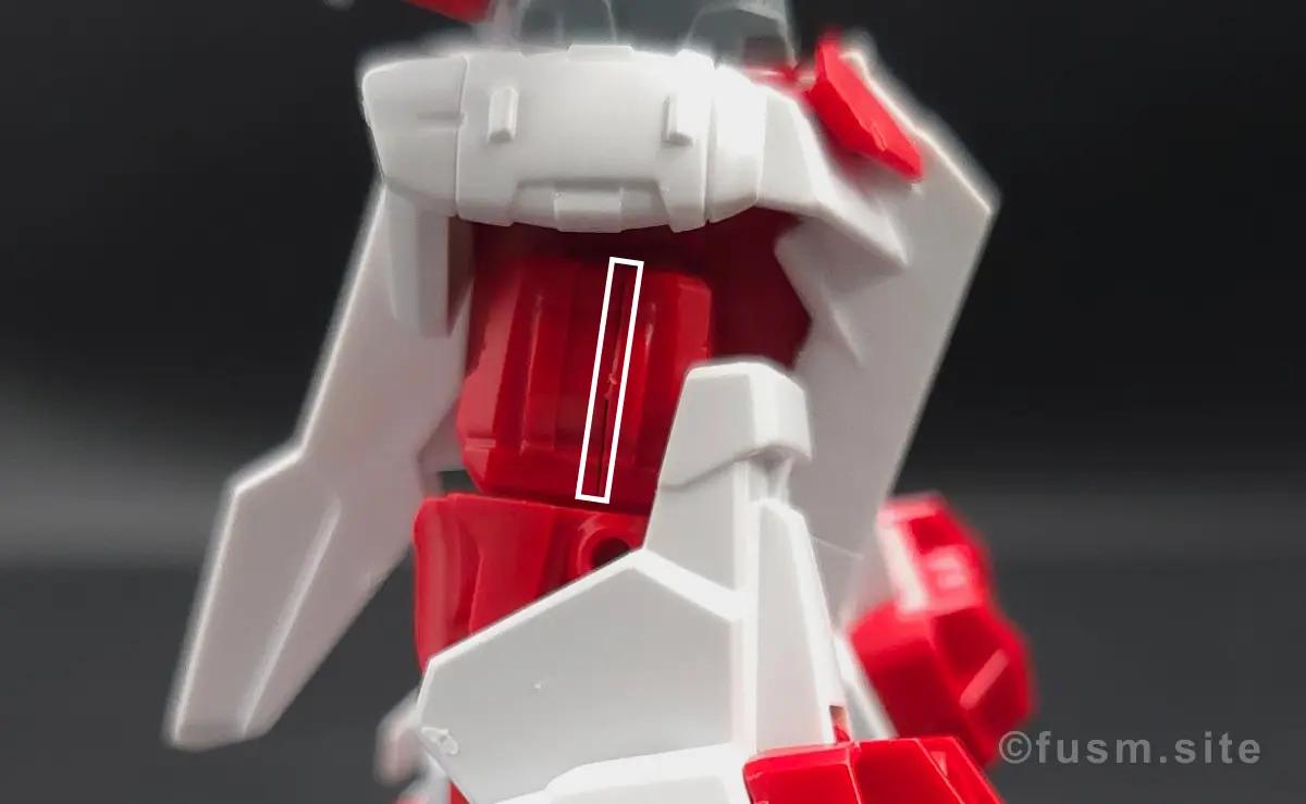 【ガンプラレビュー】HGBF 戦国アストレイ頑駄無 脚部ディテール 合わせ目 01