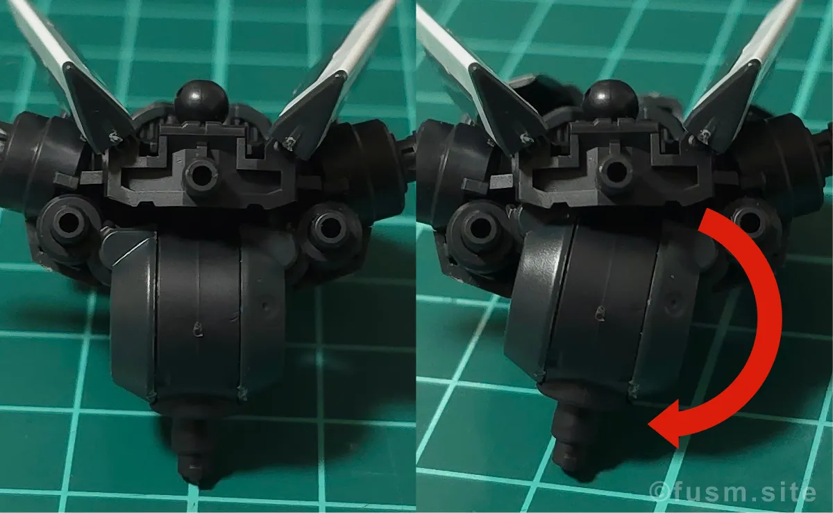 HG グラハム専用ユニオンフラッグカスタムII(GNフラッグ) レビュー パーツ・構造・組み立て 04