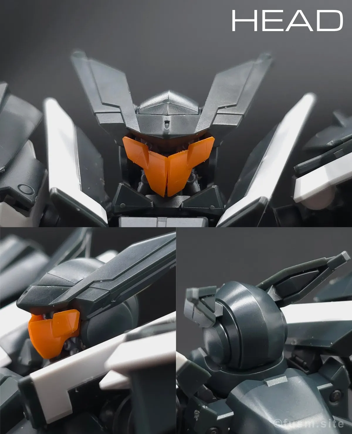 HG グラハム専用ユニオンフラッグカスタムII(GNフラッグ) レビュー 頭部ディテール 01