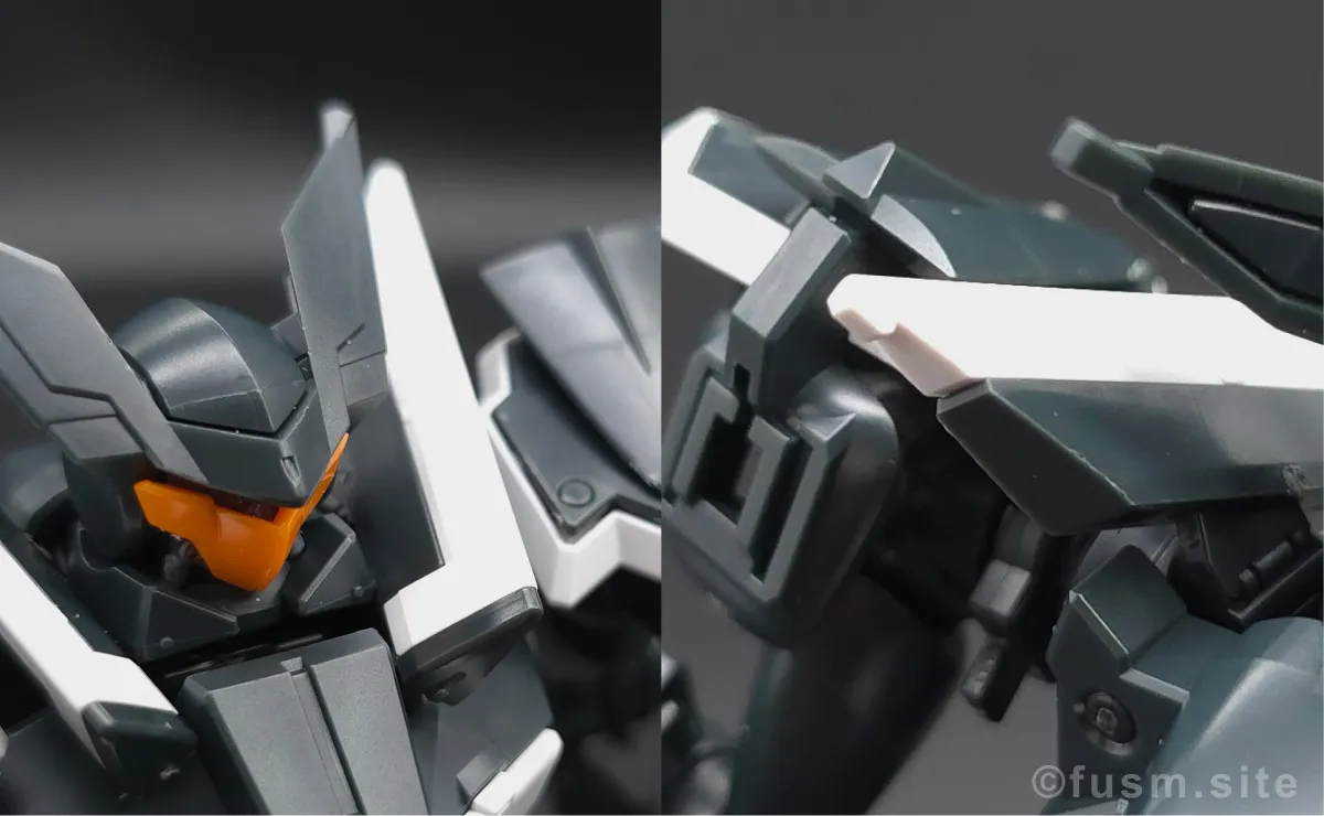 HG グラハム専用ユニオンフラッグカスタムII(GNフラッグ) レビュー 頭部ディテール 03
