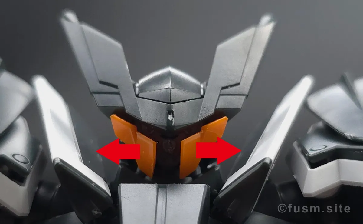 HG グラハム専用ユニオンフラッグカスタムII(GNフラッグ) レビュー 頭部ディテール ギミック 01