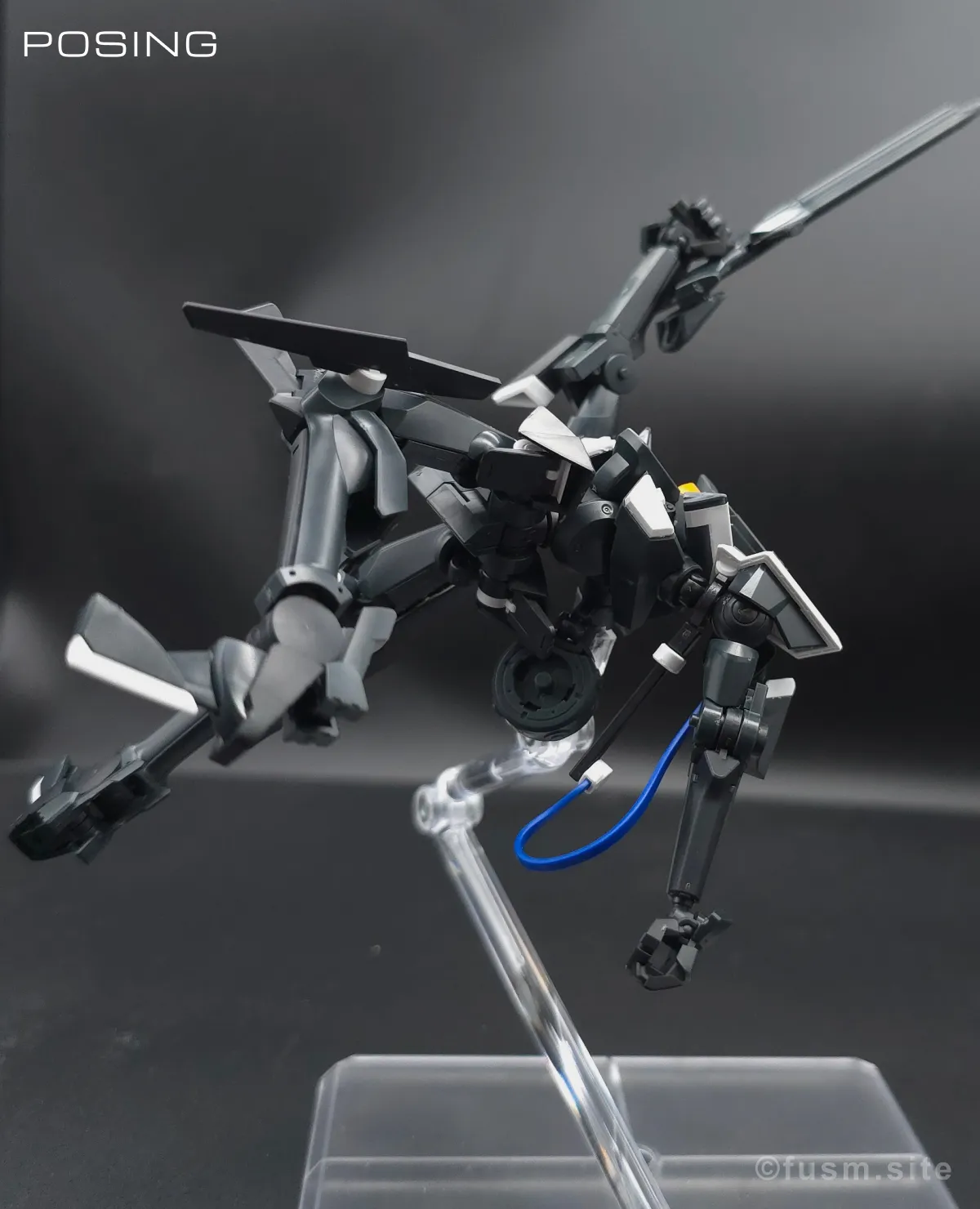 HG グラハム専用ユニオンフラッグカスタムII(GNフラッグ) レビュー ポージング 07