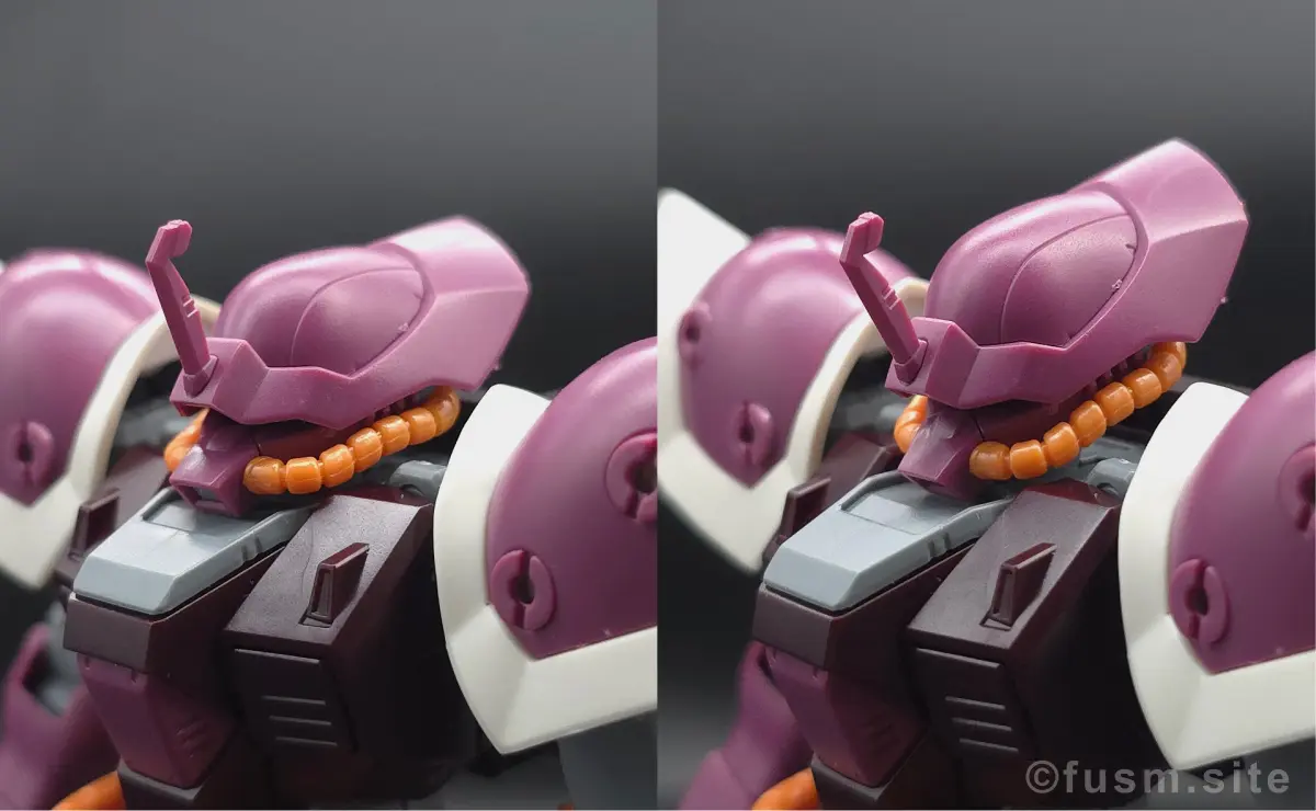 【レビュー】HGUC イフリート・シュナイド 頭部ディテール ギミック 02