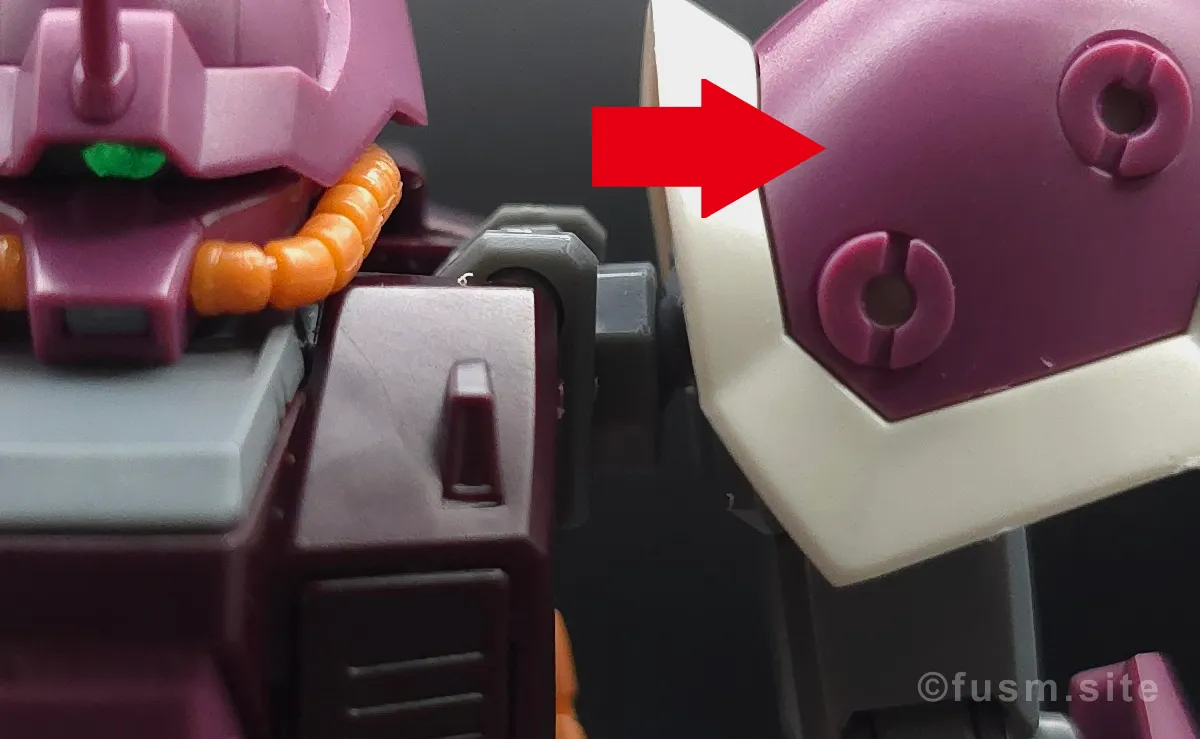 【レビュー】HGUC イフリート・シュナイド 肩ディテール 可動域 02