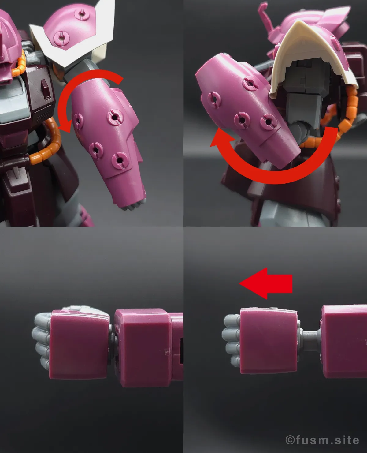 【レビュー】HGUC イフリート・シュナイド 腕部ディテール 可動域 01