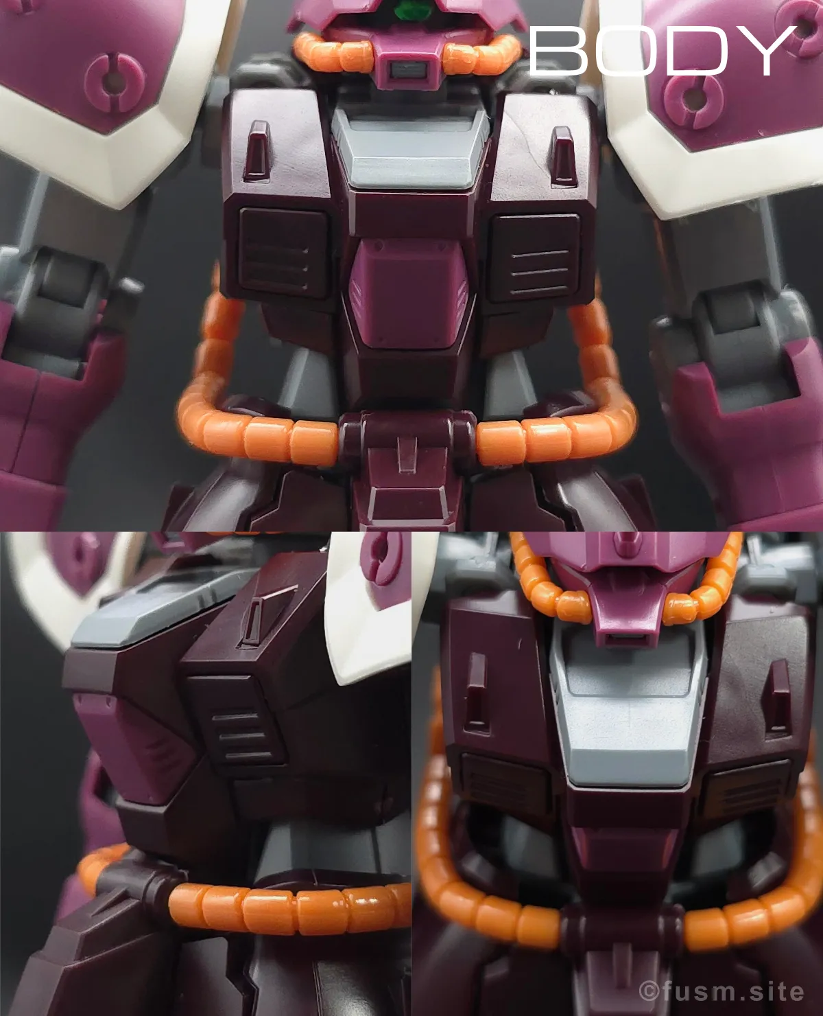 【レビュー】HGUC イフリート・シュナイド 胴体ディテール 01