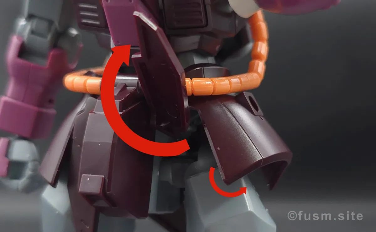 【レビュー】HGUC イフリート・シュナイド 胴体ディテール 可動域 01