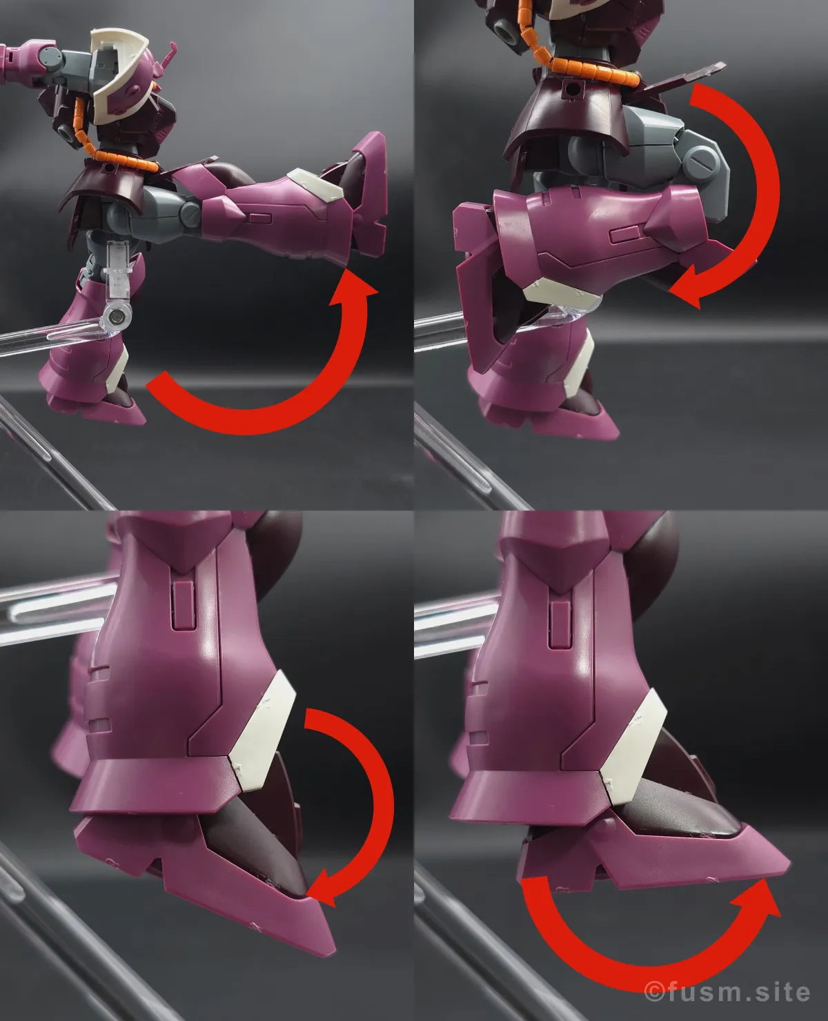 【レビュー】HGUC イフリート・シュナイド 脚部ディテール 可動域 01