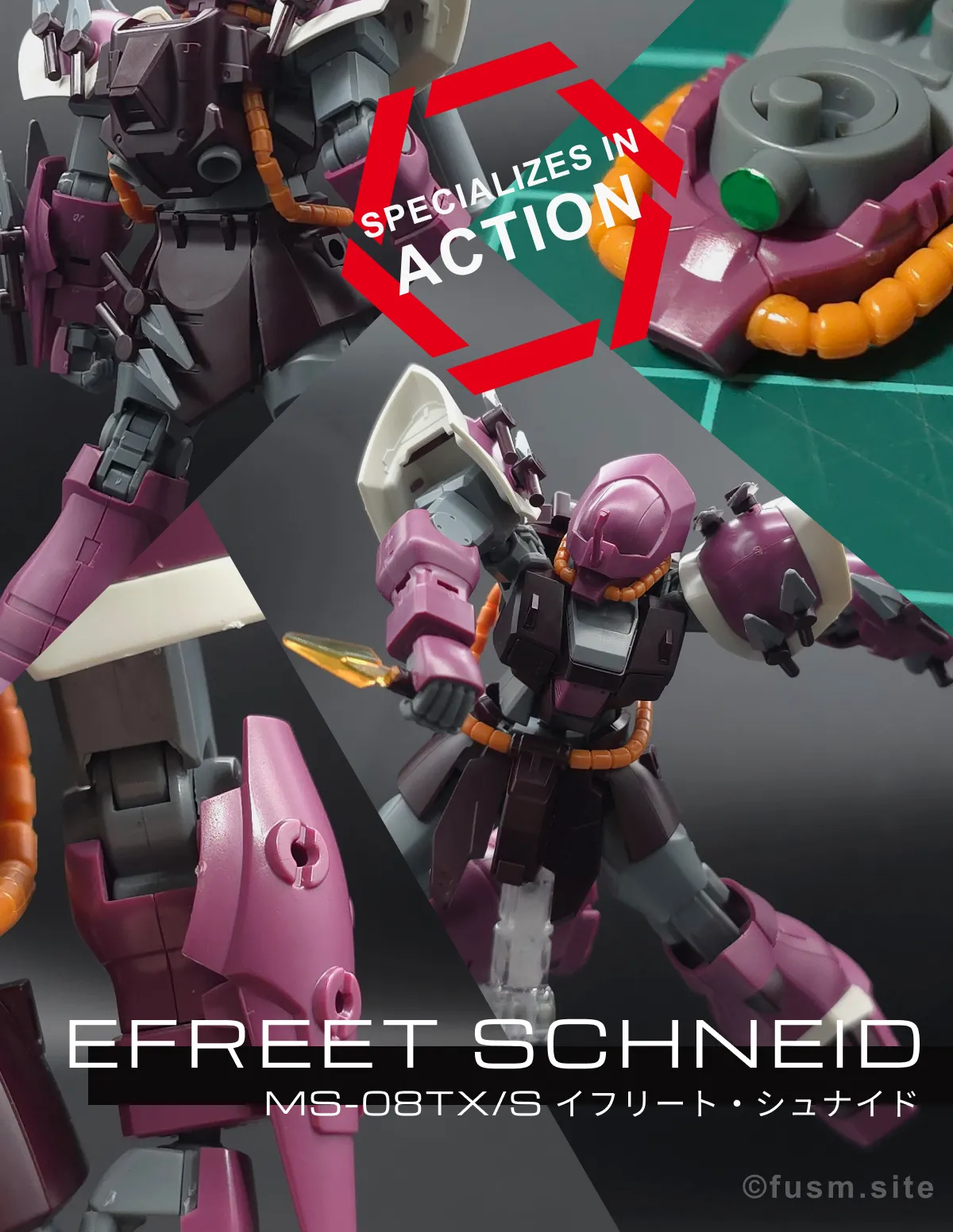 【レビュー】HGUC イフリート・シュナイド コラージュ 00