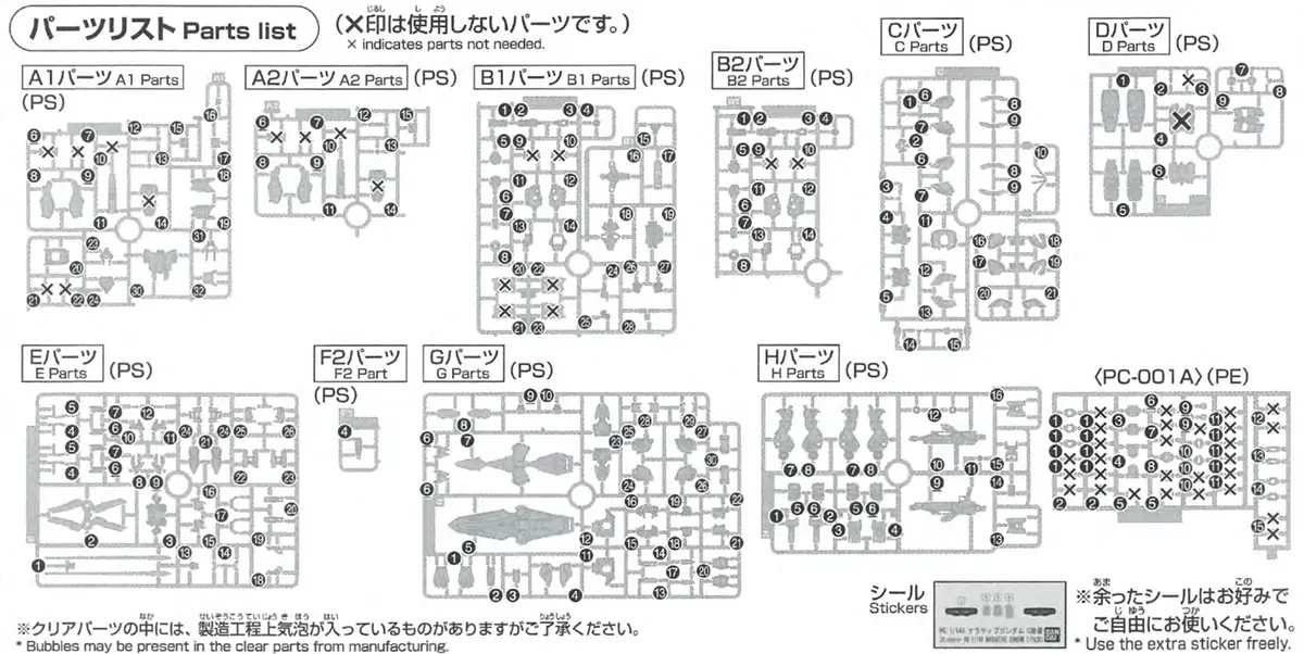 【レビュー】HGUC ナラティブガンダム C装備 ランナー 00