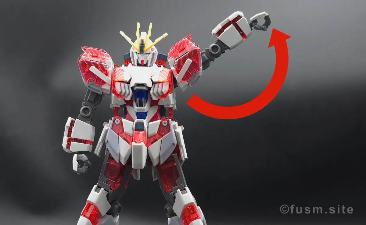 【レビュー】HGUC ナラティブガンダム C装備 肩ディテール 03