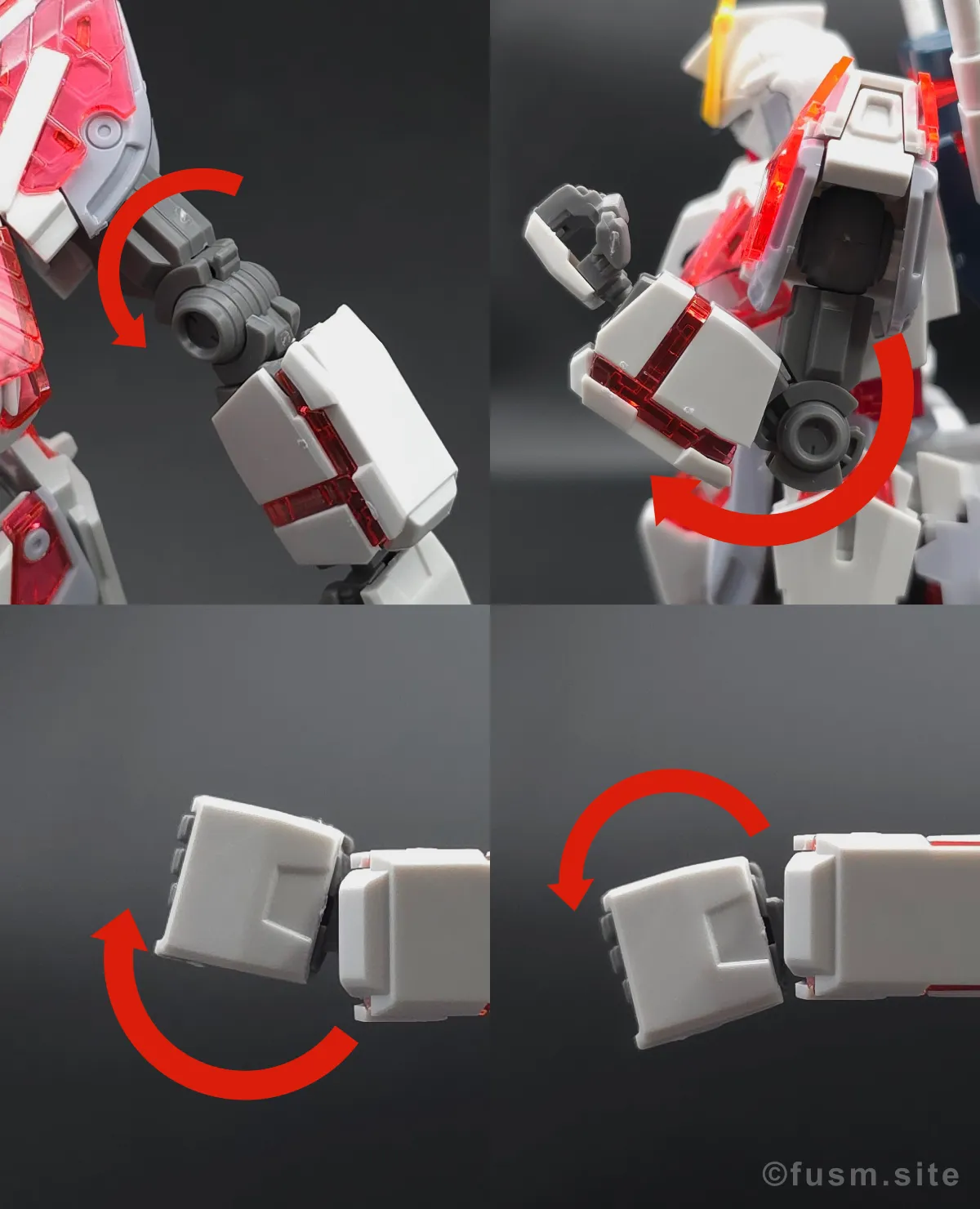 【レビュー】HGUC ナラティブガンダム C装備 腕部ディテール 可動域 01