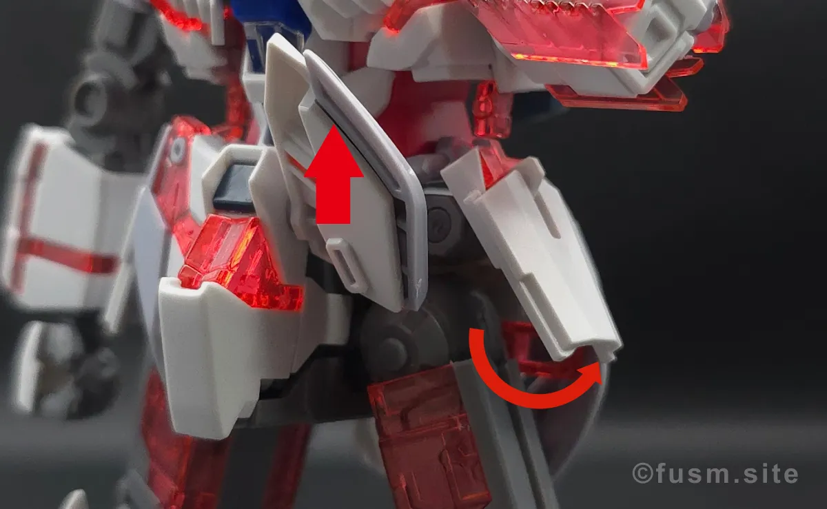 【レビュー】HGUC ナラティブガンダム C装備 胴体ディテール 可動域 01