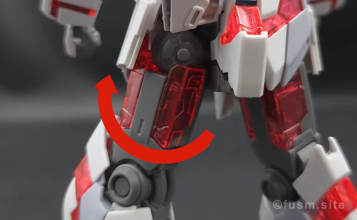 【レビュー】HGUC ナラティブガンダム C装備 脚部ディテール 可動域 01