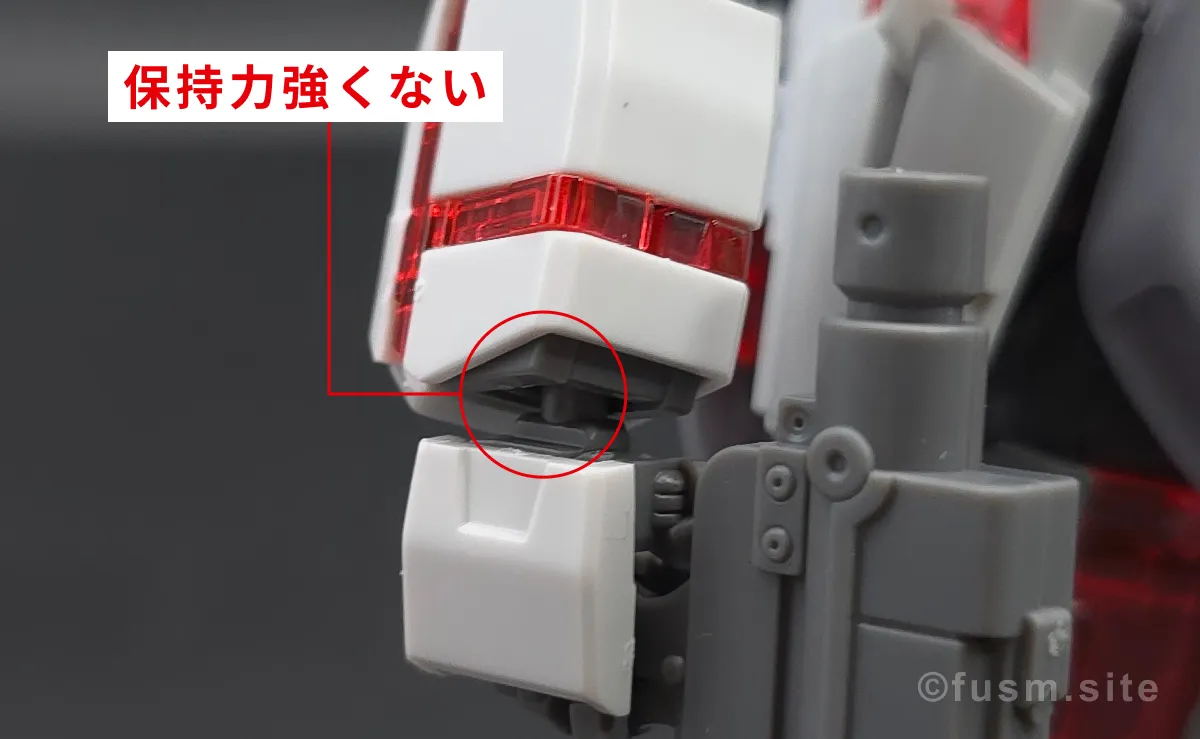 【レビュー】HGUC ナラティブガンダム C装備 耐久力が弱い箇所 03