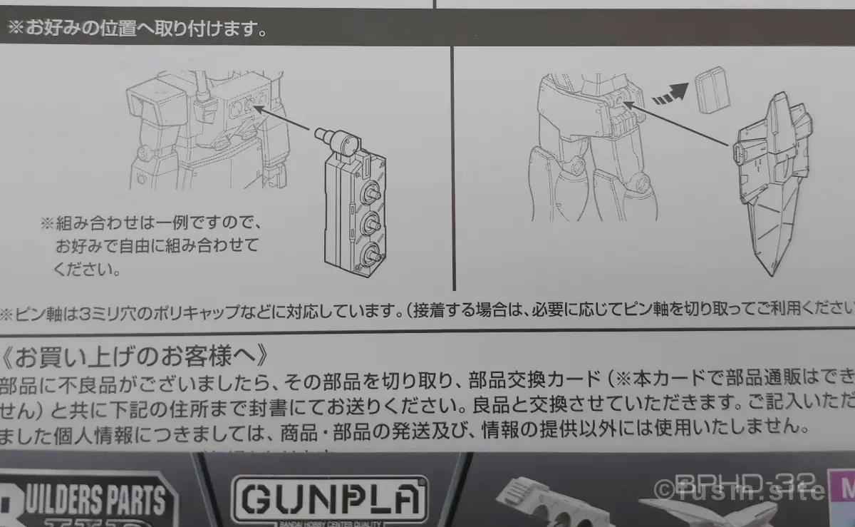【レビュー】ビルダーズパーツHD32 ノンスケール MSファンネル01 パッケージ 1