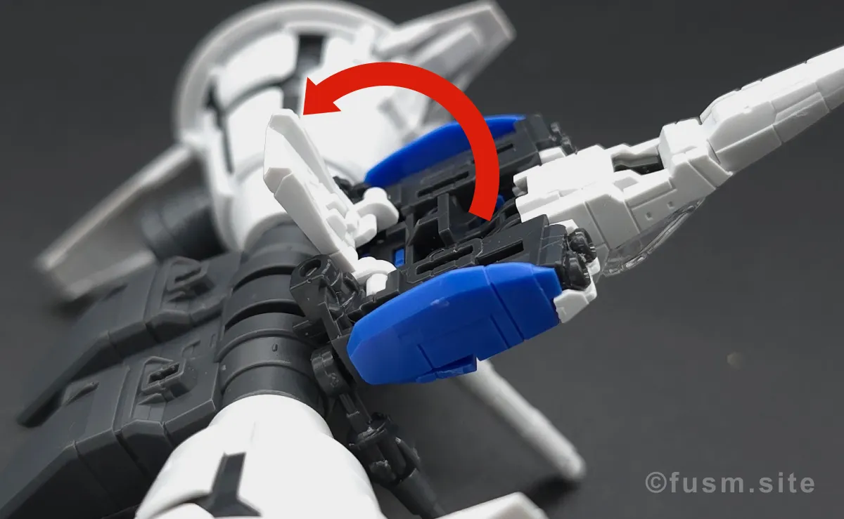 【レビュー】RG RX-78GP01Fb ガンダム試作1号機フルバーニアン バックパックレビュー 可動域 06