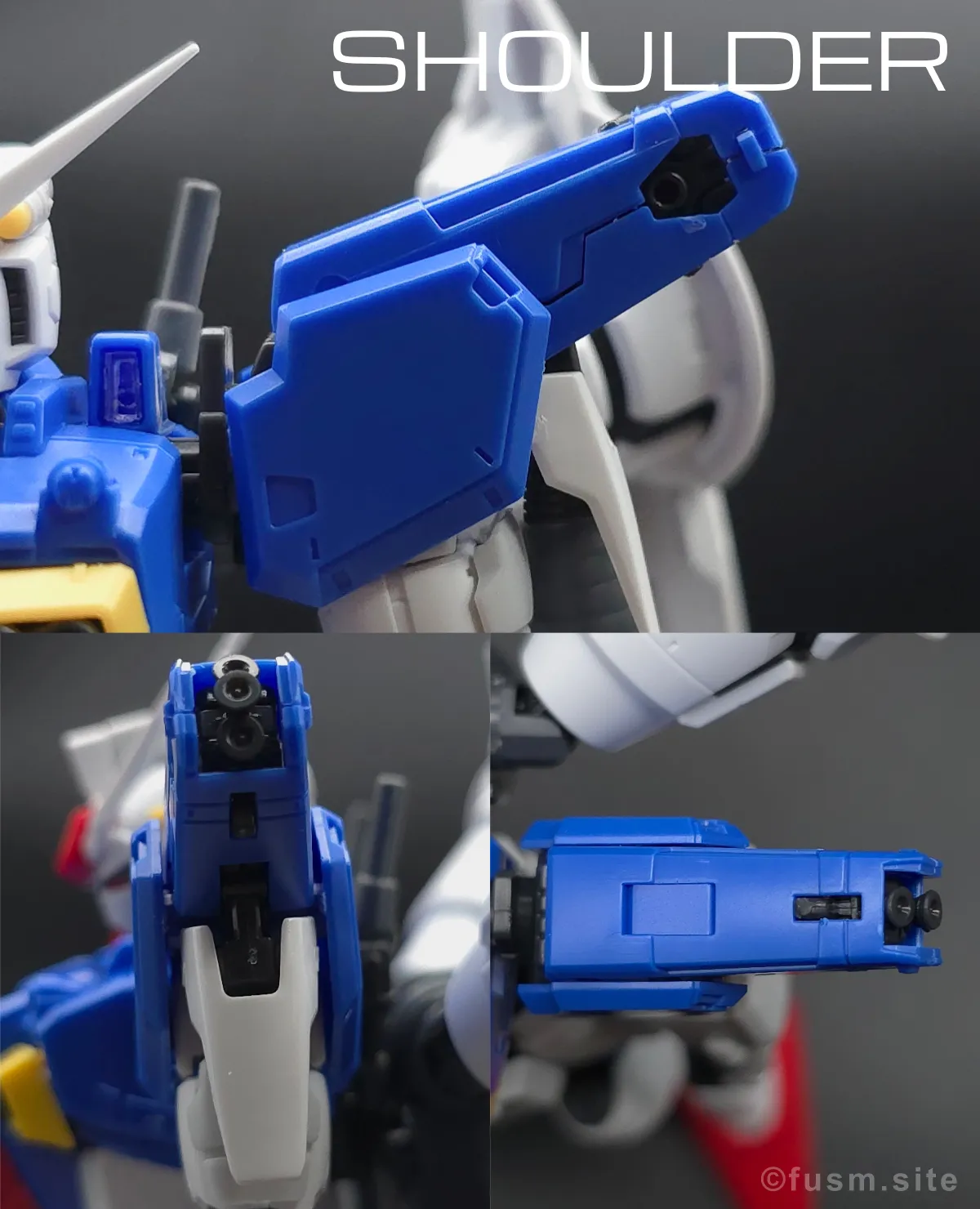 【レビュー】RG RX-78GP01Fb ガンダム試作1号機フルバーニアン 肩ディテール 01